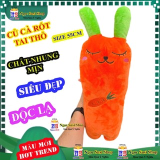 Thú Nhồi Bông CÀ RỐT TAI THỎ Siêu Đẹp Size 55cm - Gấu Bông Thú Bông Đồ Chơi Doll Toy Ngọc Susi