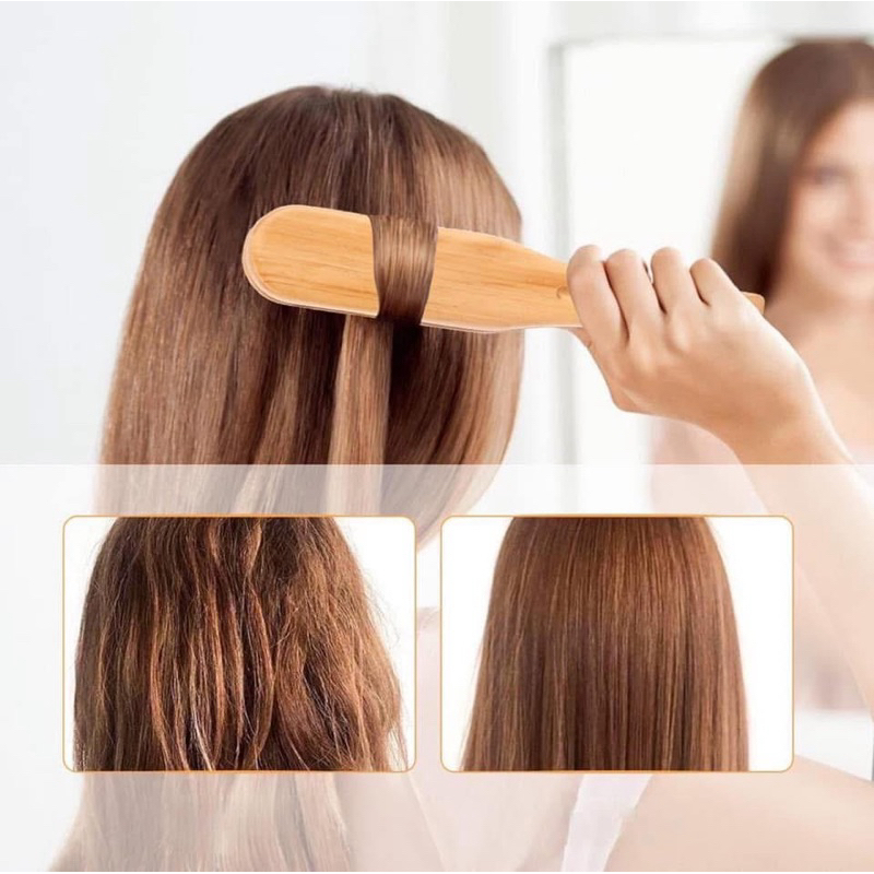 Lược gỗ kẹp duỗi tóc hiệu Lax, hỗ trợ cho việc kéo thẳng tóc cô dâu. Hàng loại 1 ko gây rít tóc.