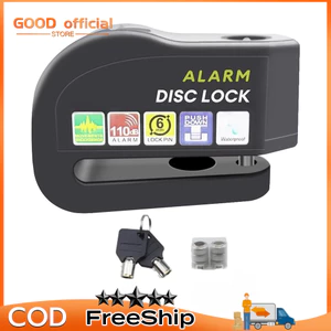 khoá xe đạp，khoá xe máy，Ổ Khoá Phanh Đĩa Xe Máy Báo Động Có Còi Hú Chống Trộm Alarm Disc Lock Chống Nước An Toán Chắc