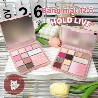 [HOLD LIVE] Bảng Phấn Mắt HOLD LIVE 12 Ô Vườn Hoa Kèm Má Hồng/Highlight Secret Garden (HL755)