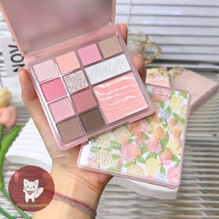[HOLD LIVE] Bảng Phấn Mắt HOLD LIVE 12 Ô Vườn Hoa Kèm Má Hồng/Highlight Secret Garden (HL755)