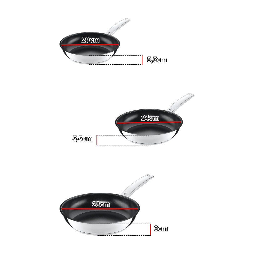 Chảo Xào Chống Dính WMF Durado Ceramic Tráng Gôm size 20, 24, 28cm, Dùng Cho Mọi Loại Bếp | BigBuy360 - bigbuy360.vn