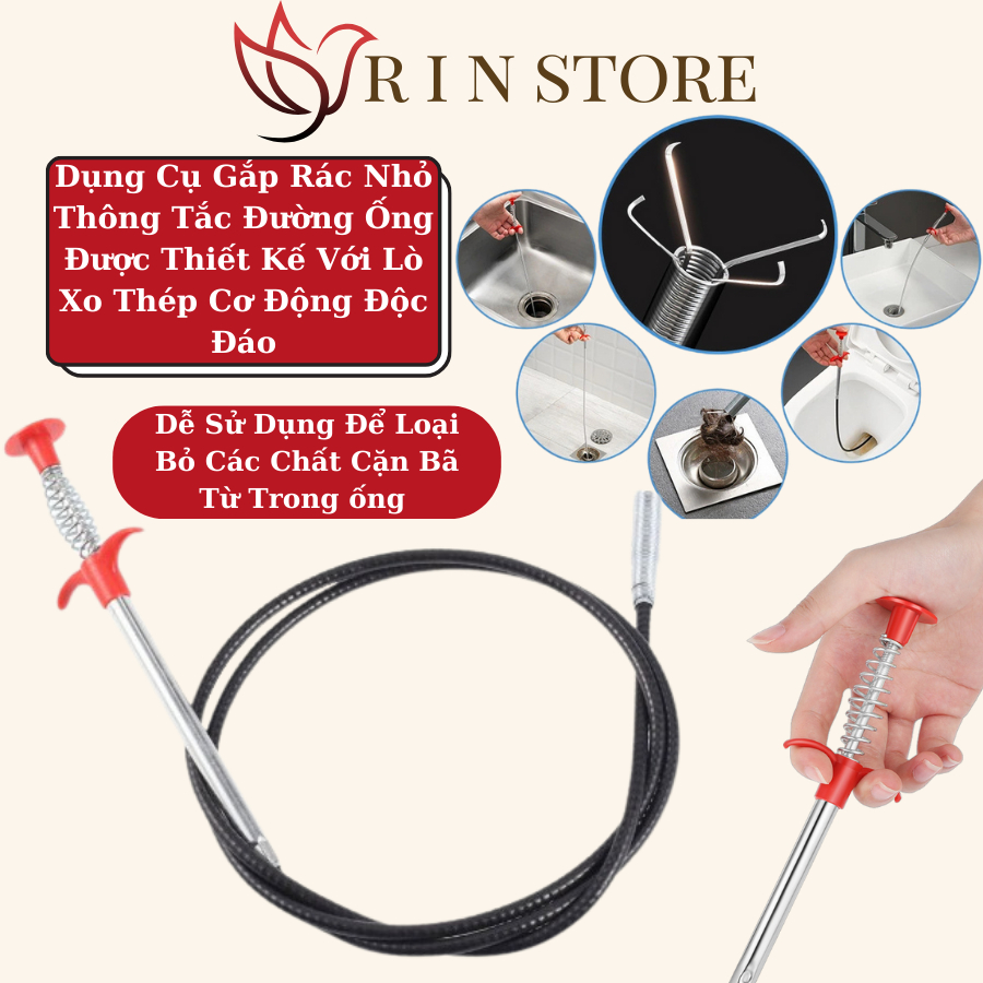 Cây Gắp Rác Ống Cống Dụng Cụ Gắp Rác Thông Cống Đa Năng Gắp Rác Bồn Cầu ...