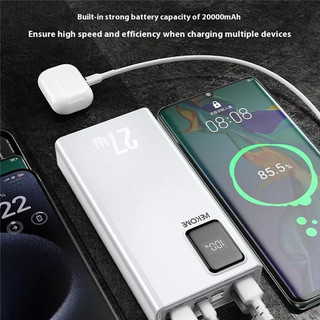 [CHỨNG NHẬN CCC] Pin sạc dự phòng WEKOME WP-93 20000mah TypeC PD 27W, USB QC 3.0 22.5W