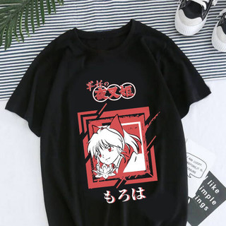Áo Y2k Hoạt Hình Sesshoumaru Higurashi Kagome Hip Hop Áo Phông Phong Cách Hàn Quốc