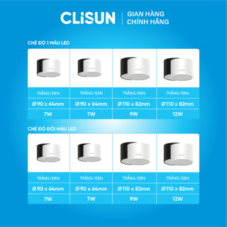 Đèn Lon CLISUN | Đèn Ống Bơ Tuổi Thọ 30000H Tiết Kiệm Điện CRI 90
