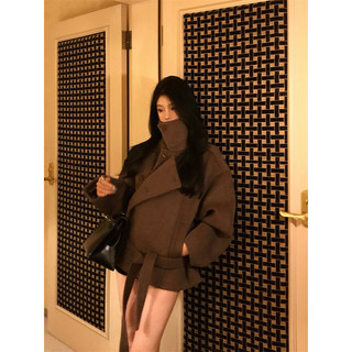 Áo khoác dạ cổ đứng Cashmere dày dặn cao cấp