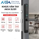 Khóa vân tay AKIA SL101 cho cửa nhôm XingFa - Mở khóa vân tay, Mật khẩu, Thẻ từ, Ứng dụng TTLock, BH 24 Tháng — ảnh 1
