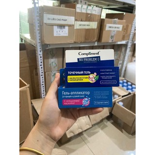 Gel Chấm Mụn Cấp Tốc Compliment No Problem SOS Giảm Mụn Phục Hồi Và Làm Lành Da Mụn 25ml của Nga