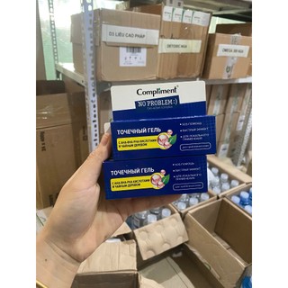Gel Chấm Mụn Cấp Tốc Compliment No Problem SOS Giảm Mụn Phục Hồi Và Làm Lành Da Mụn 25ml của Nga
