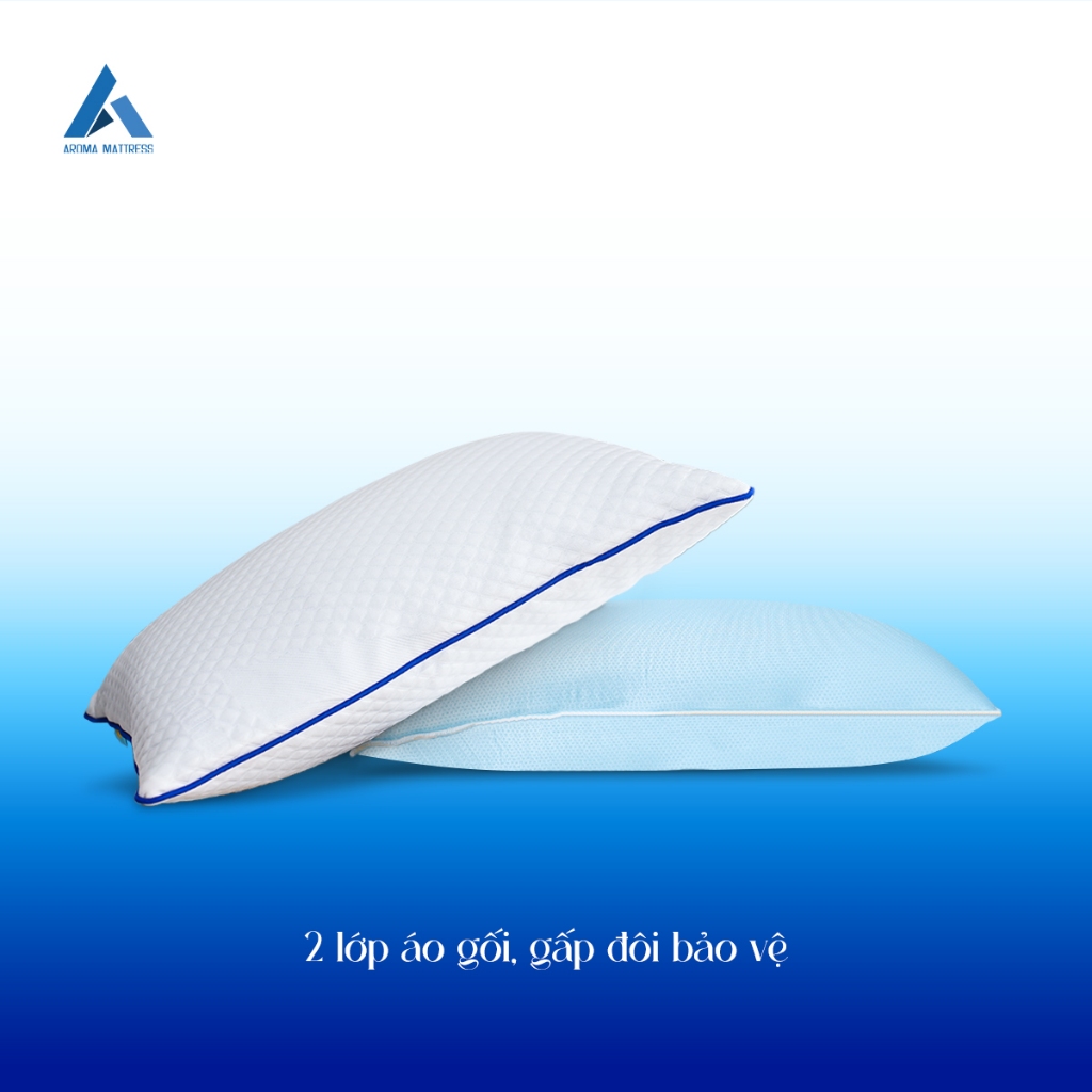 Ảnh Gối Nằm Foam Latex Aroma 64x44x12cm 2