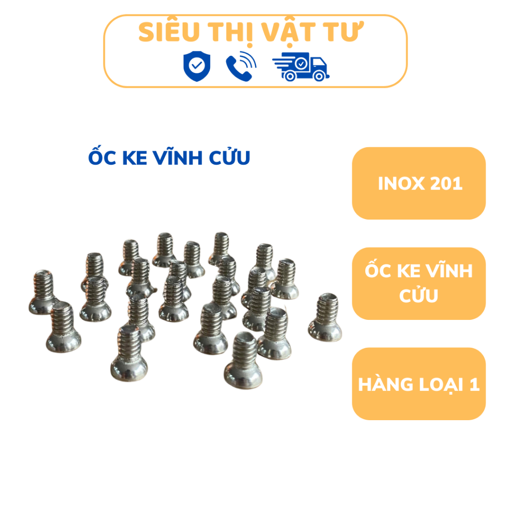 ỐC KÊ VĨNH CỬU inox 201, ốc lục giác bắt ke cửa nhôm - Hàng loại 1 ...