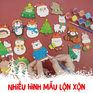 Combo 100 Hình Gỗ Tô Màu Ngộ Nghĩnh Dễ Thương - Hình Gỗ Tô Màu Cho Bé - Hình Gỗ Tô Màu Ngẫu Nhiên