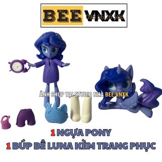 Set ngựa Pony và công chúa Luna kèm phụ kiện - Đồ chơi My Little Pony Hasbro xuất dư BEE VNXK