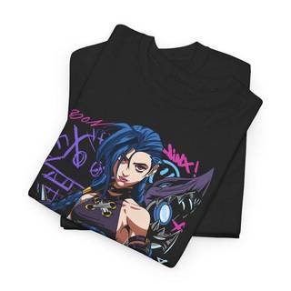 Áo Thun NGỐ TEE Liên Minh Huyền Thoại Arcane Jinx Chất Vải Cotton 75 Thoáng Mát Form Rộng