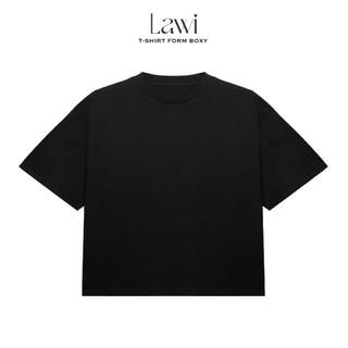 Áo Thun Trơn Form Boxy LAWI, Áo Thun Local Brand Unisex Nam Nữ Oversize