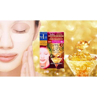 Mặt Nạ Sữa Ong Chúa Kose Clear Turn Premium Royal Gelee Mask (Hộp 4 Miếng)