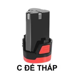 Vỏ pin thay thế máy khoan 12V kiểu C ĐẾ THẤP VÀ CAO bắt vít cầm tay 12V chất liệu nhựa chống cháy