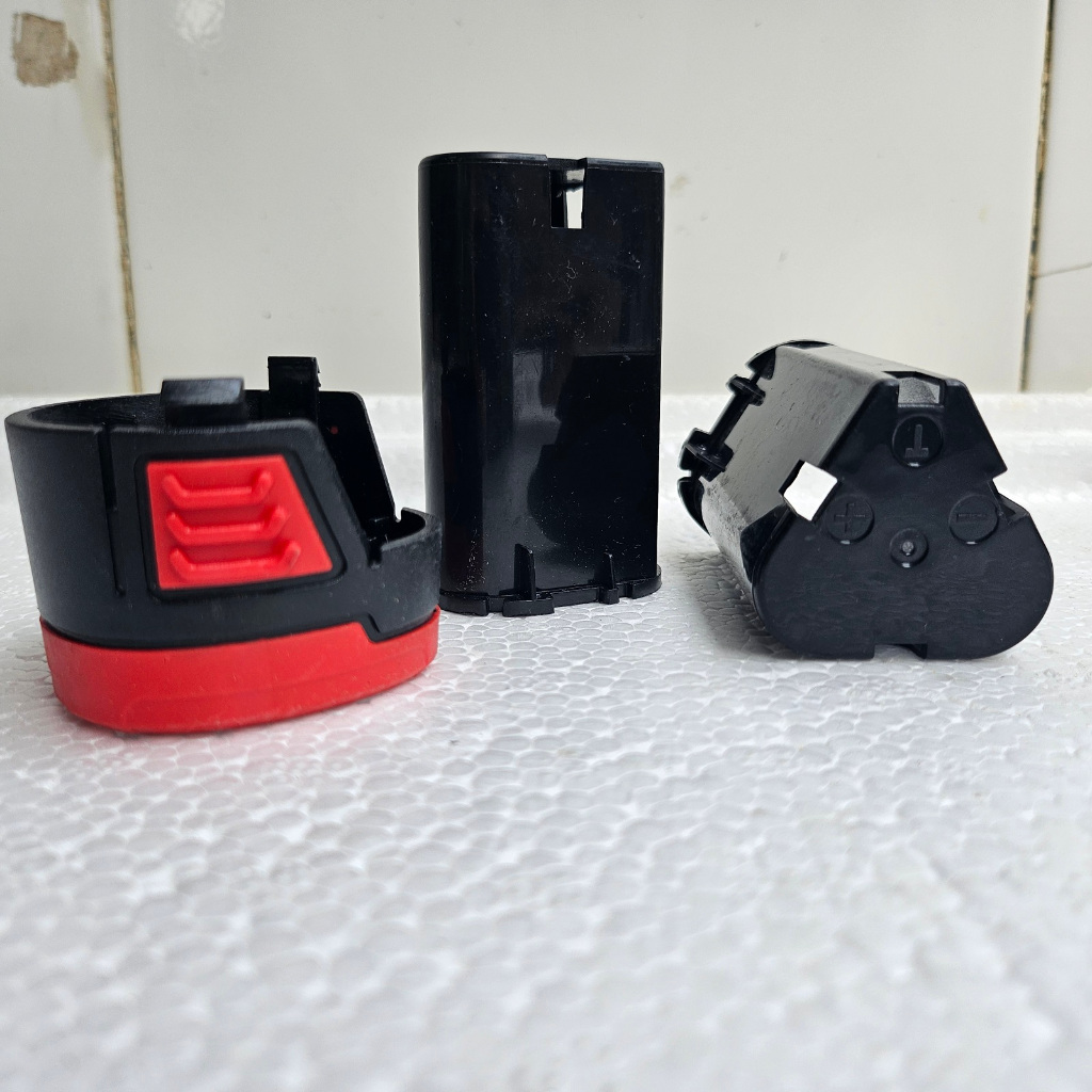 Vỏ pin thay thế máy khoan 12V kiểu C ĐẾ THẤP VÀ CAO bắt vít cầm tay 12V chất liệu nhựa chống cháy