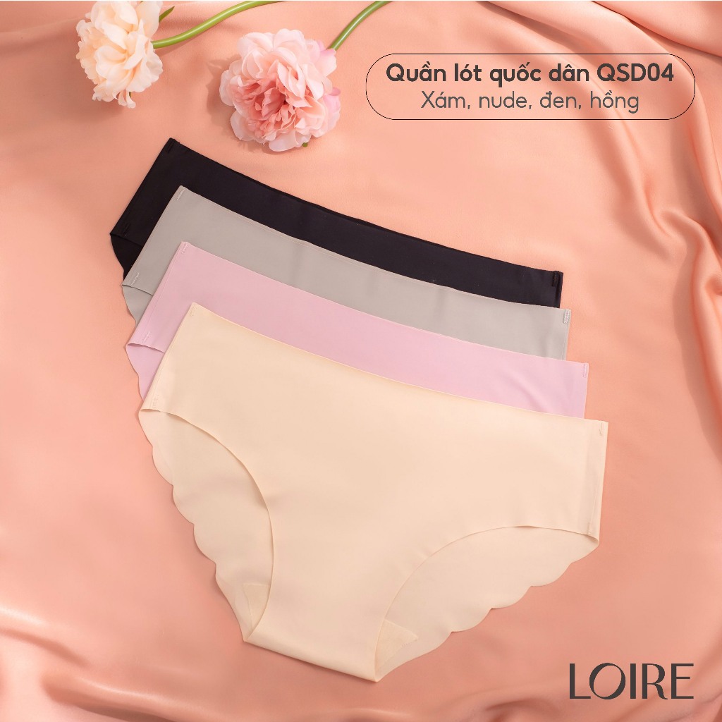 Ảnh COMBO 4 Quần Lót Không Viền Su Đúc Không Viền Loirechic QSD04 1
