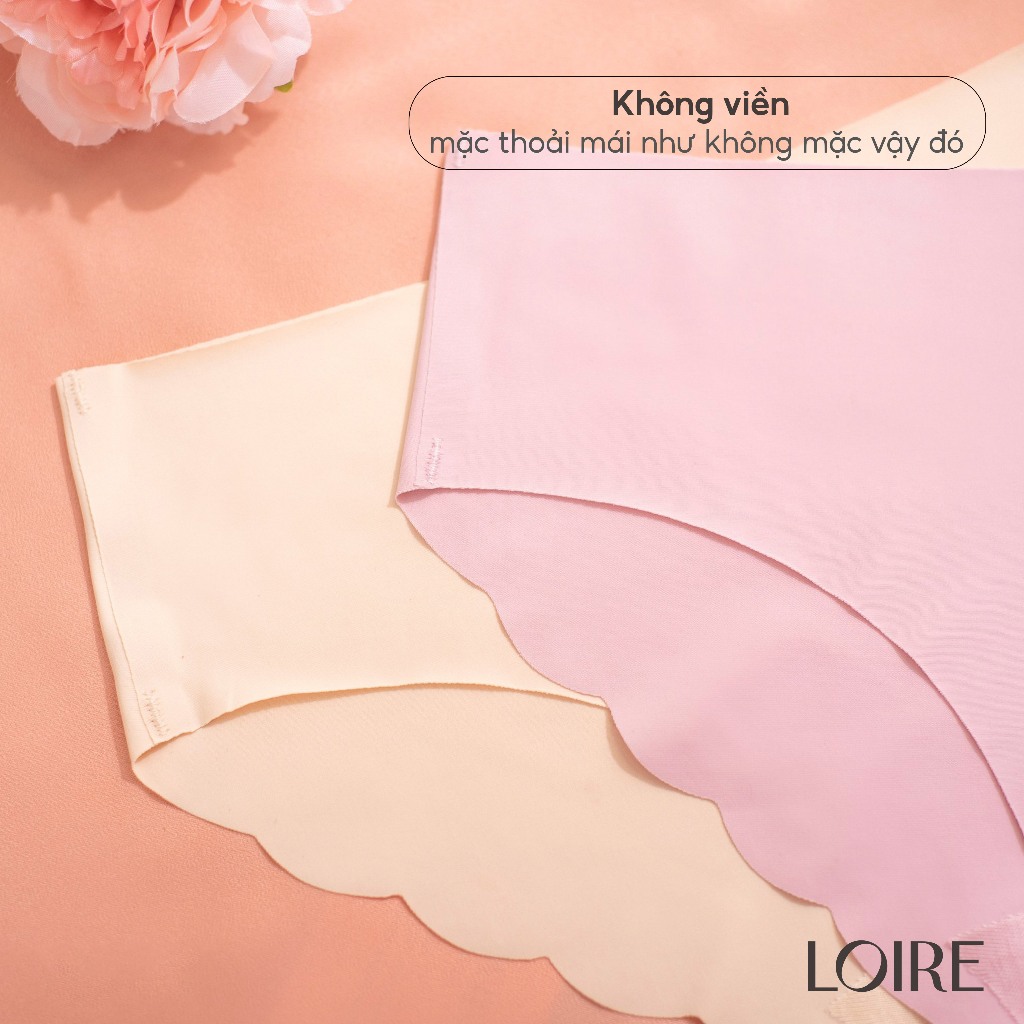Ảnh COMBO 4 Quần Lót Su Đúc Mát Lạnh Thiết Kế Chữ V Không Đường May Không Lộ Viền Khi Mặc Loirechic QSD04 - Màu Da 2