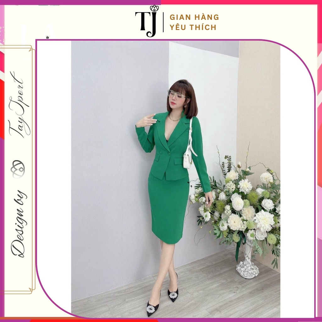 Set vest chân váy bút chì thời trang công sở ( hàng thiết kế - ảnh thật )