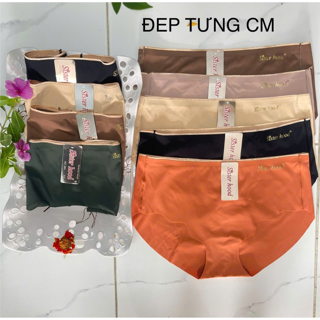 COMBO 5 QUẦN LÓT NỮ SU LỤA SITER HOAD BÍC SIZE 50 ĐẾN 75 KG CẠP CAO GIÚP THON GỌN BỤNG DƯỚI MẶT BAO ÊM