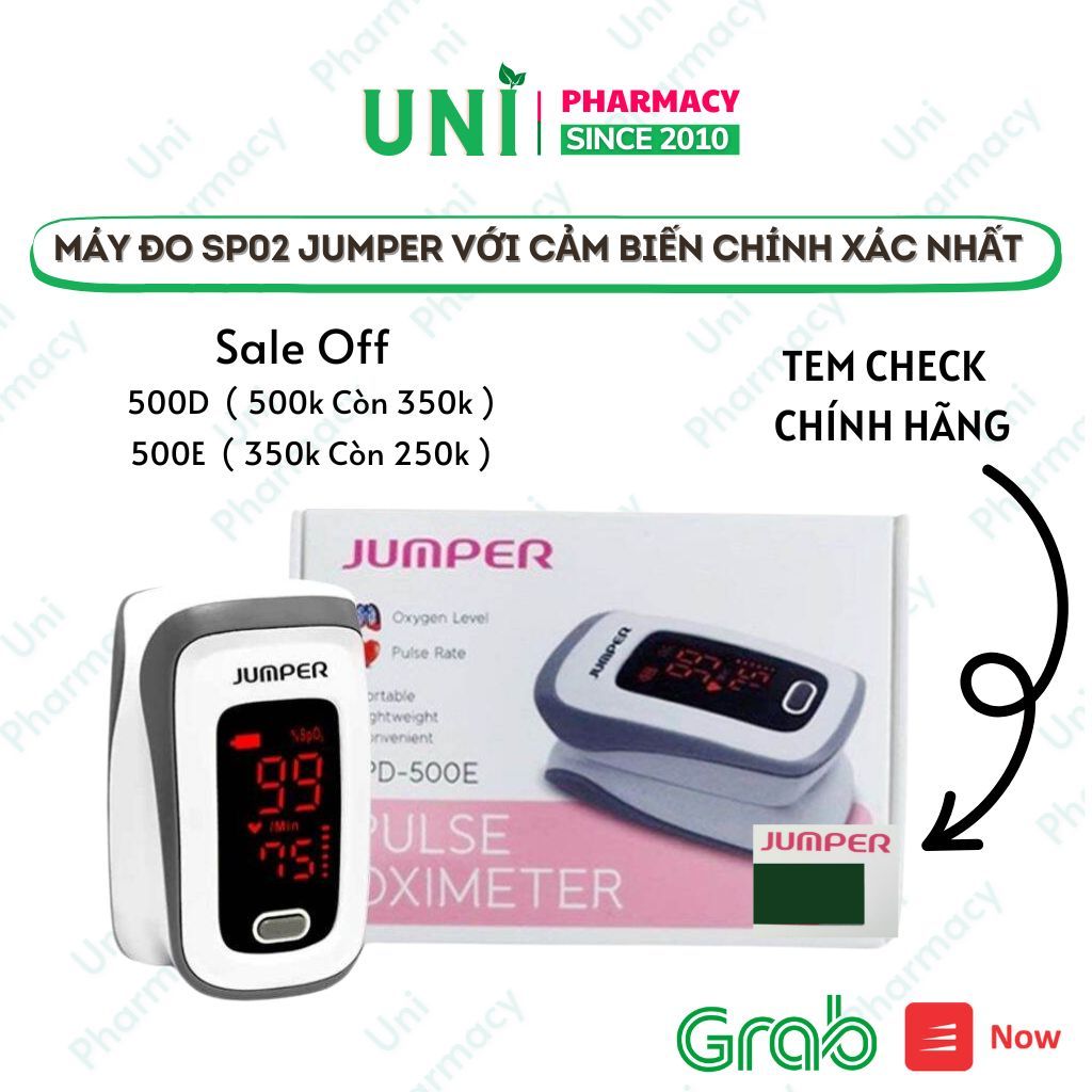 (Chính Hãng) Máy đo SPO2 Jumper , Máy đo nồng độ oxy trong máu và đo ...