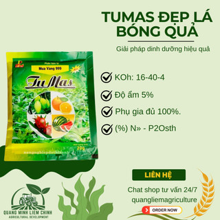 Phân bón lá Tumas đẹp lá, bóng quả phân bón số 1 cho cây rau ăn lá ăn (gói 20gram)
