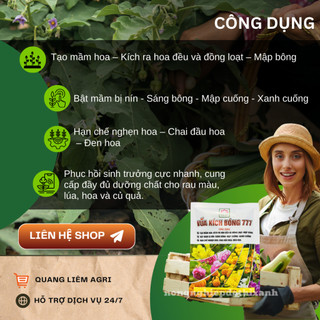 Phân Bón Lá Vua Kích Bông 777 (Gói 50gram) Tạo Mầm Hoa - Kích Bông