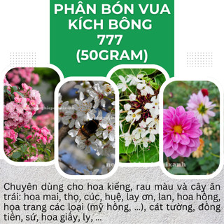 Phân Bón Lá Vua Kích Bông 777 (Gói 50gram) Tạo Mầm Hoa - Kích Bông
