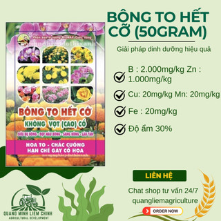 Phân Bón Lá Bông To Hết Cỡ - Siêu Bự Bông 50gram - Phân Bón Cuốc Vàng