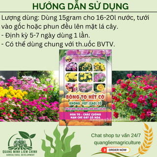 Phân Bón Lá Bông To Hết Cỡ - Siêu Bự Bông 50gram - Phân Bón Cuốc Vàng