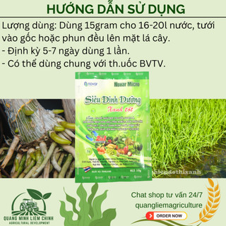 Phân bón lá siêu dinh dưỡng Novar Micro (10gram), giúp cây phát triển, cung cấp vi lương dưỡng chất