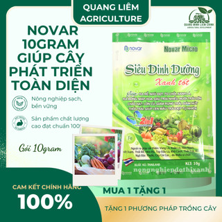 Phân bón lá siêu dinh dưỡng Novar Micro (10gram), giúp cây phát triển, cung cấp vi lương dưỡng chất