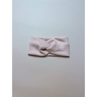 Turban vặn chéo vải cotton waffle cho cả bé trai và gái