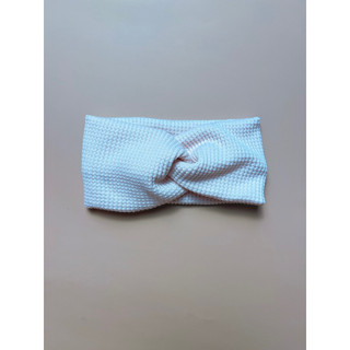 Turban vặn chéo vải cotton waffle cho cả bé trai và gái