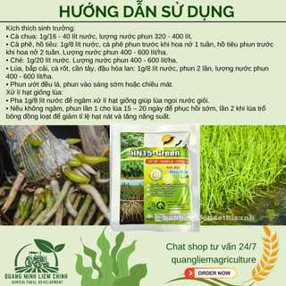 Phân bón lá HN15 Super Green (gói 30gram) - Phân bón Vọt đọt, mập thân, to lá