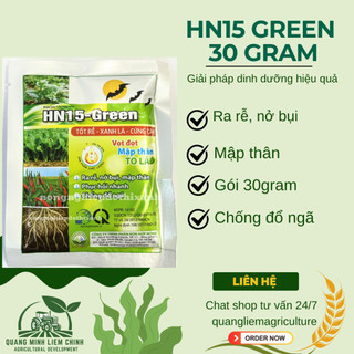 Phân bón lá HN15 Super Green (gói 30gram) - Phân bón Vọt đọt, mập thân, to lá