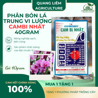 Phân Bón Lá Trung Vi Lượng Cambi Nhật (40gram), nhập khẩu Mỹ với dinh dưỡng tốt nhất