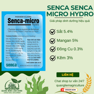 Phân bón vi lượng Senca Micro Hydro 100% Chelate (2.5gram) - Hạn chế vàng lá, si cây, nám quả