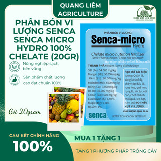 Phân bón vi lượng Senca Micro Hydro 100% Chelate (2.5gram) - Hạn chế vàng lá, si cây, nám quả