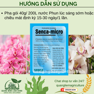 Phân bón vi lượng Senca Micro Hydro 100% Chelate (2.5gram) - Hạn chế vàng lá, si cây, nám quả