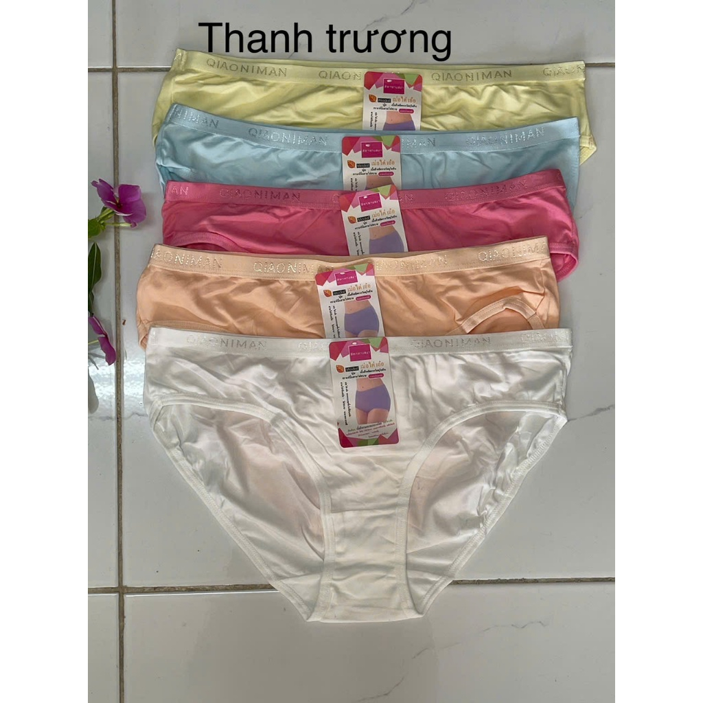 COMBO 5 QUẦN LÓT NỮ  QIAONIMAN COTTON