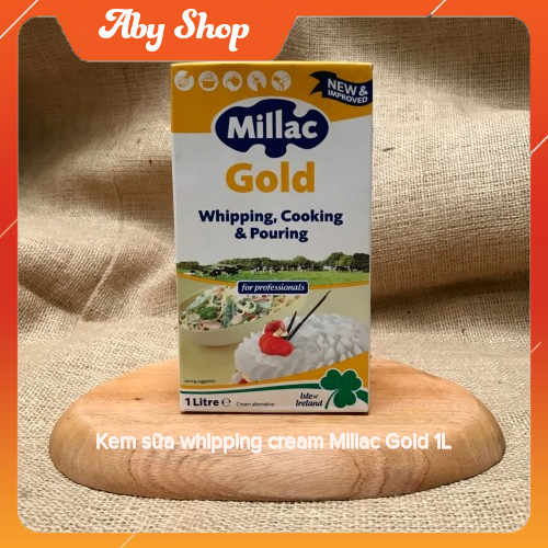 Kem sữa whipping cream Millac Gold 1L kem làm bánh thơm ngon | Shopee ...