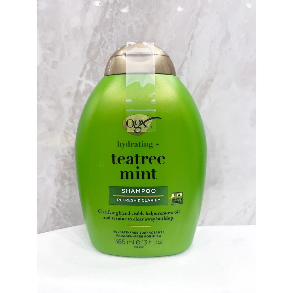 Dầu gội cấp ẩm & dưỡng da đầu OGX Hydrating + Tea Tree Mint Shampoo ...