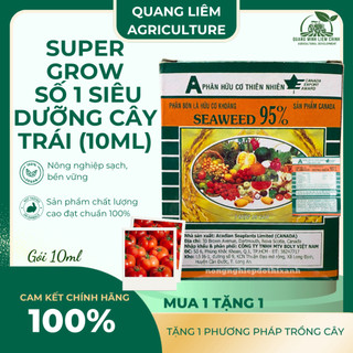 Phân Bón Lá Hữu Cơ SEAWEED - Rong Biển 95% Hữu Cơ, Đậu Trái, Chắc Hạt, Ra Đọt (gói 10gram)