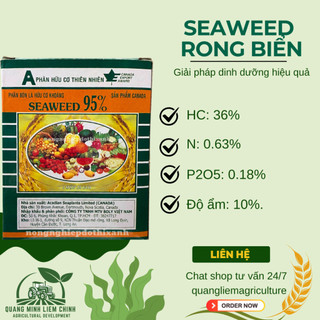 Phân Bón Lá Hữu Cơ SEAWEED - Rong Biển 95% Hữu Cơ, Đậu Trái, Chắc Hạt, Ra Đọt (gói 10gram)