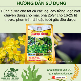 Phân Bón Lá Vua Phục Hồi Mai Đâm Chồi, Ra Rễ, Xanh Lá Dày Lá (Gói 25gram)