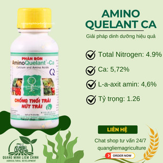 Phân Bón Lá Amino Quelant Ca (Canxi) Chống Thối , Nứt Trái, Kích Thích Trái Phát Triển (100ml)